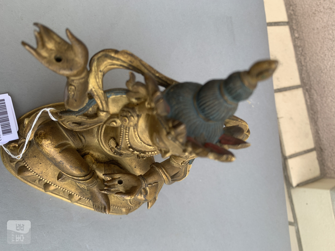 A gilt-bronze figure of a Bodhisattva - 图12